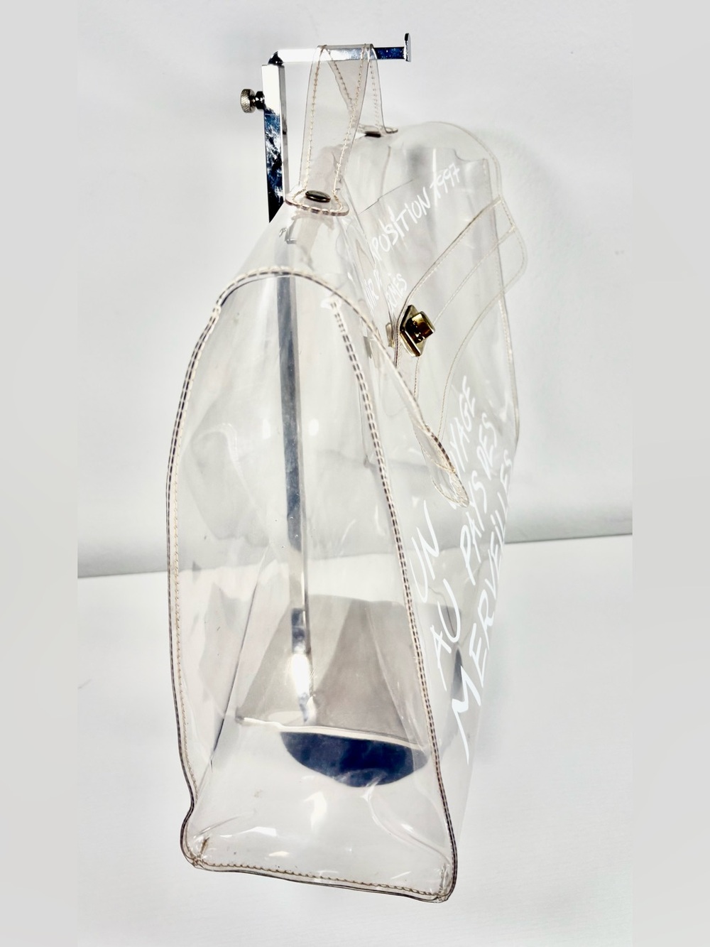 HERMES Vintage Transparent Vinyl, Souvenir De L'Exposition Kelly Bag - Picture 5 of 11
